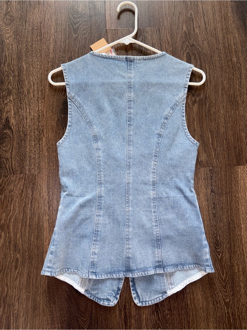 Free People Light Blue Denim Vest - Picture 3 of 4